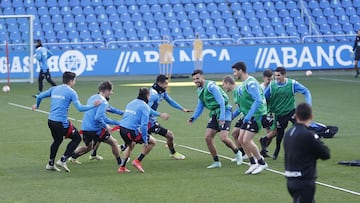 Entrenamiento Deportivo de La Coru&ntilde;a. riazor quiles, miku,  grupo