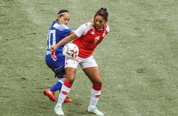 Independiente Santa Fe y Millonarios se enfrentaron por la octava fecha del Grupo A de la Liga BetPlay Femenina en el estadio El Campín.