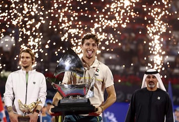 El tenista francs Ugo Humbert se coron campen del ATP 500 de Dubai este a?o. REUTERS/Amr Alfiky