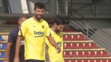 Messi entrena con normalidad antes de viajar a Lisboa