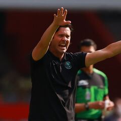 Así fueron los números de Santiago Solari en América