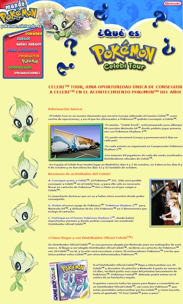 La leyenda urbana de Celebi en Pokémon Oro y Plata se hizo realidad en Cristal