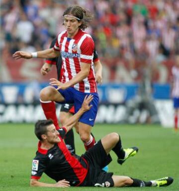 Liga Bbva. Atlético de Madrid - Rayo Vallecano. Filipe Luis.