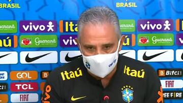 Tite, t&eacute;cnico de la Selecci&oacute;n Brasile&ntilde;a, habl&oacute; en rueda de prensa previo al partido ante Colombia en el Metropolitano. Destac&oacute; importancia del juego.