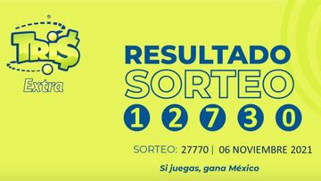 Resultados Lotería Tris Extra hoy: ganadores y números premiados | 6 de noviembre