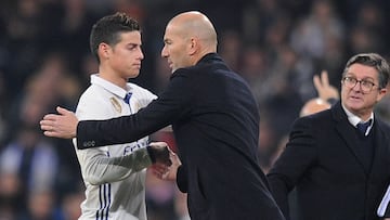 James, gran figura del Madrid ante el Sevilla en Copa del Rey