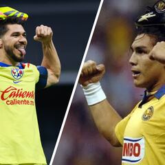 El épico festejo de Henry Martín simulando a Salvador Cabañas