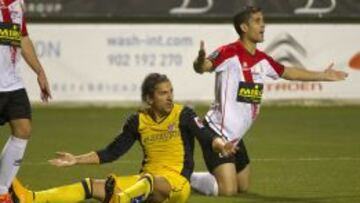 Cerci, en un partido con el Atlético de Madrid.