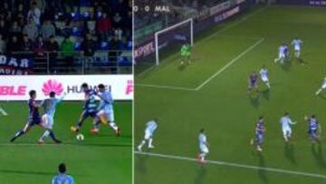 Gil Manzano perjudica al Eibar y al Málaga en cinco minutos