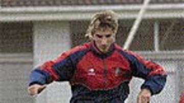 Gancedo, ejercitándose ayer.