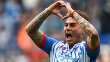 Eduardo Vargas marc&oacute; en su debut por Hoffenheim.