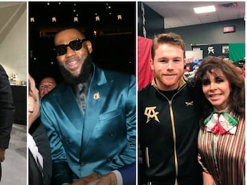 Una gran lista de deportistas y famosos se hicieron presentes en la pelea del a&ntilde;o celebrada en la T-Mobile Arena de Las Vegas, entre ellos Will Smith y Lebron James.