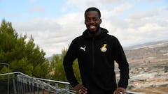 Iñaki Williams durante la concentración de la selección de Ghana en Lorca, Murcia. 