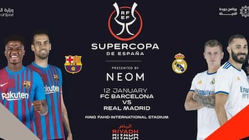 Alineación posible de Barcelona y Real Madrid en el Clásico de la Supercopa de España