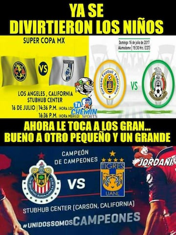 A reír un rato con los memes del Tigres vs Chivas