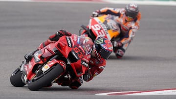 Francesco Bagnaia y Marc Marquez.