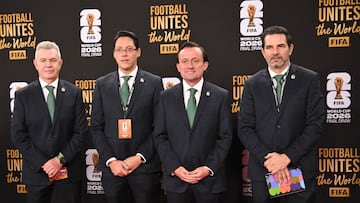 La delegación mexicana en el sorteo del Mundial 2026.