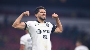 Henry Martin celebrates his goal 1-0 of America during the game America vs Puebla, corresponding to Round 3 of the Torneo Clausura 2023 of the Liga BBVA MX, at Azteca Stadium, on January 21, 2023.
<br><br>
Henry Martin celebra su gol 1-0 de America durante el partido America vs Puebla, Correspondiente a la Jornada 03 del Torneo Clausura 2023 de la Liga BBVA MX, en el Estadio Azteca, el 21 de Enero de 2023.