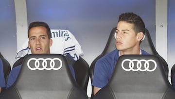 James Rodríguez, suplente en Real Madrid ante Celta por LaLiga.
