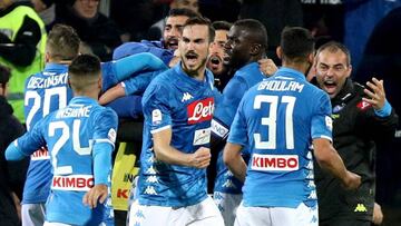 Un gol de Milik al límite mantiene vivo al Nápoles