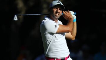 Sergio García golpea una bola durante la última jornada del Andalucía Valderrama Masters.