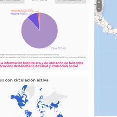 Mapa de casos y muertes por coronavirus por departamentos en Colombia: hoy, 18 de abril