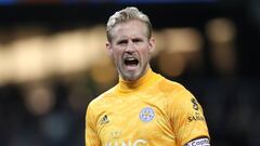 Kasper Schmeichel, portero del Leicester City.