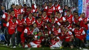 Santa Fe fue campe&oacute;n en el 2014 en Bogot&aacute; tras vencer a Medell&iacute;n en la gran final de la Liga.