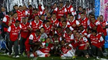 Santa Fe fue campe&oacute;n en el 2014 en Bogot&aacute; tras vencer a Medell&iacute;n en la gran final de la Liga.