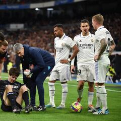 El apañado once de lesionados que tiene ahora mismo la Real