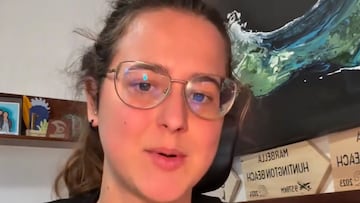 Sarah Almagro hablando a cámara