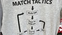 T-shirt reveals Denmark's World Cup tactics