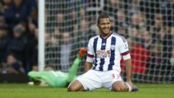 Rond&oacute;n durante el partido ante el West Ham
 