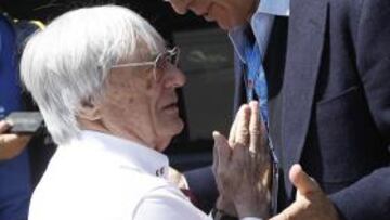 <b>DE JEFE A JEFE. </b>Ecclestone con Tronchetti, presidente de Pirelli.