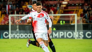 Tomas Chancalay of New England during the round of 16 second leg match between Liga Deportiva Alajuelense and New England Revolution as part of the CONCACAF Champions Cup 2024, at Alejandro Morera Soto Stadium on March 14, 2024 in Alajuela, Costa Rica.