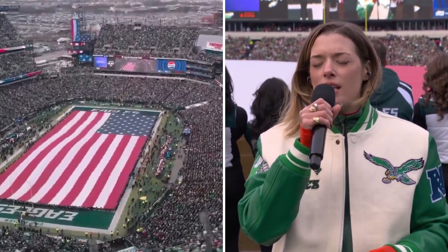 Eagle-soaring anthem! Mary Kate Morrissey’s spine-tingling performance