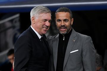 Carlo Ancelotti y Artur Jorge, entrenadores del Real Madrid y Sporting de Braga respectivamente.