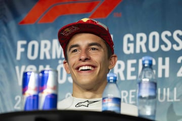 Rueda de prensa de Marc Márquez tras su prueba con el Fórmula 1.