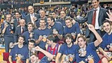 <b>GRAN COSECHA. </b>Vigésimo título de Copa para el club azulgrana, y tercero en España para el entrenador, Dusko Ivanovic, que ya fue campeón con el Tau Vitoria.