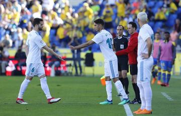 Cambio sale Nacho entra Achraf 