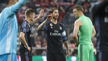 Sergio Ramos, Modric y Kroos, apercibidos ante el Bayern