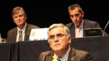Joan Collet, en la Junta General Ordinaria del Espanyol.