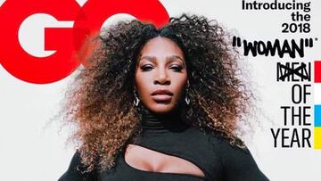 La tenista estadounidense Serena Williams en la pol&eacute;mica portada de la revista GQ al nombrarla la &quot;mujer&quot; del a&ntilde;o en 2018.