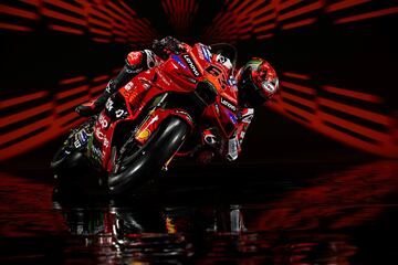 Francesco Bagnaia durante la presentaci¨®n de la Ducati Desmosedici GP25, la nueva moto de Ducati Lenovo Team.