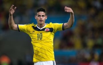 6. James Rodríguez, Colombia. 50 millones de euros.