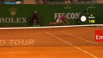 Mejor punto de 2017... ¡Nadal la mete desde el reloj!