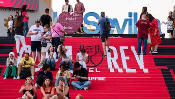 Aficionados en Sevilla.