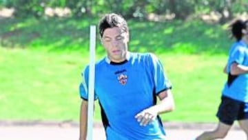 <b>ESFUERZO. </b>Solari trabaja a destajo en los entrenamientos.