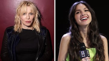 Courtney Love, viuda de Kurt Cobain, acusó en redes sociales a la cantante Olivia Rodrigo por supuestamente copiar la portada de ‘Live Through This’.