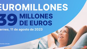Euromillones: comprobar los resultados del sorteo de hoy, viernes 11 de agosto